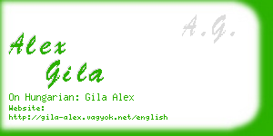 alex gila business card